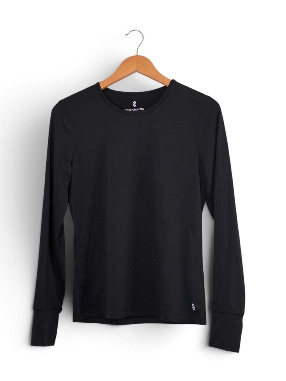 Free country | Like new black crew neck long sleeve t-shirt women’s size medium